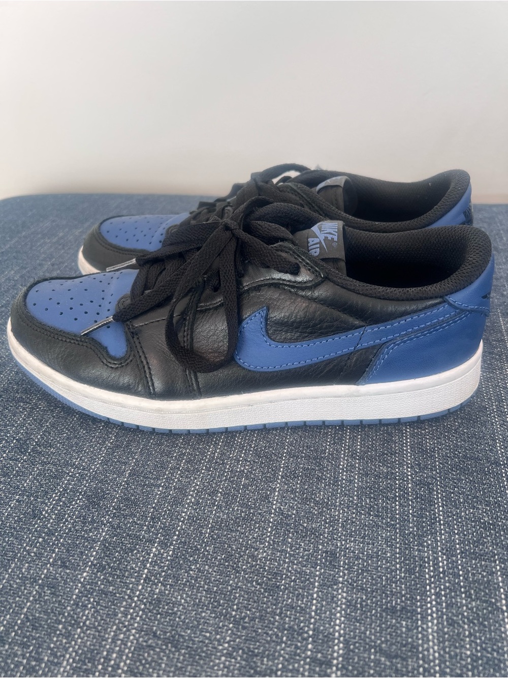 Nike Black & Blue Low-Top Sneakers